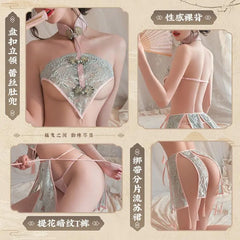 Alluring Lace Bustier with Fringe Retro Split Skirt Set - NiteBond