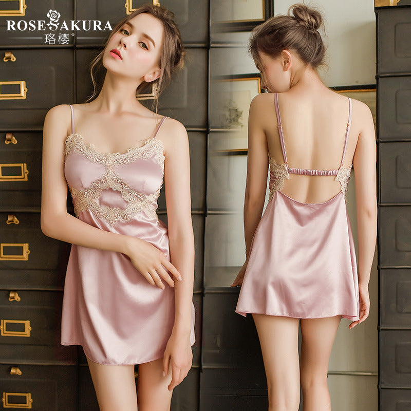 Luxury Romantic Satin Lace Chemise - NiteBond
