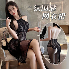 Elegant Heart Jacquard Mesh Dress - NiteBond