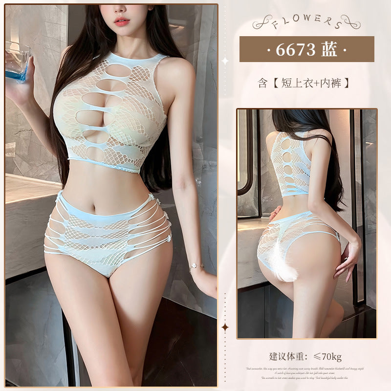 Sheer Mesh Intimate Set – Sexy Two-Piece Underwear - NiteBond